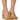 Front View Untold Pattern Design Chunky Sandal In Yellow