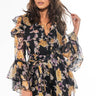 Front View Up To Something Floral Romper