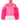 Front View Upper East Side Pink Ruffle Sleeve Sweatshirt