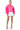 Back View Upper East Side Pink Ruffle Sleeve Sweatshirt