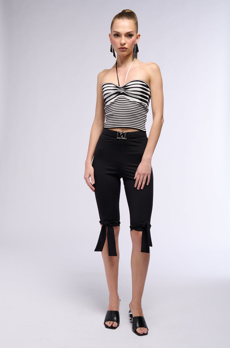 Extra View Used To Love You Striped Halter Top 7