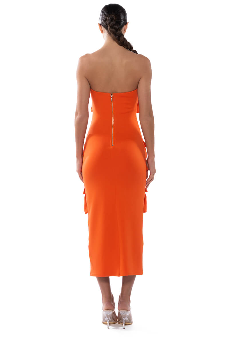 UTILITY DETAIL STRAPLESS MIDI DRESS AKIRA UTILITY DETAIL STRAPLESS MIDI DRESS AKIRA