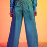 Front View Vacation Mode Wide Leg Pant