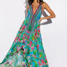 Front View Vacay Mode Halter High Low Maxi Dress 