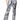 Front View Val Stretch Sequin Pant In Silver