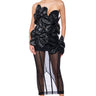 Front View Valentina Dimensional Maxi Dress