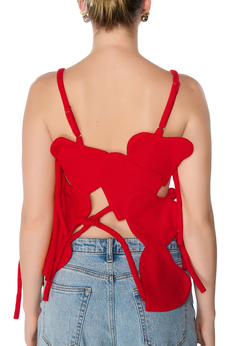 Extra View Valentine Bae Sleeveless Heart Top