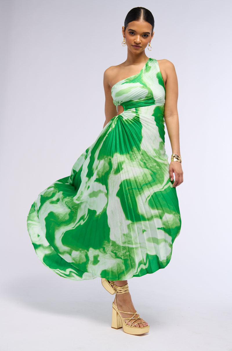 Side View Valerie One Shoulder Maxi Dress