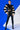 Back View Veneta Moto Jacket With Faux Fur Arm