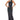 Front View Venus Rising Backless Ruched Maxi Dress In Black