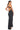 Back View Venus Rising Backless Ruched Maxi Dress In Black