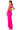 Back View Venus Rising Backless Ruched Maxi Dress In Fuchsia