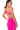 Extra View Venus Rising Backless Ruched Maxi Dress In Fuchsia