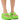 Front View Veronica Basic Flatform Flip Flop Sandal In Lime