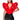 Front View Veronica Dramatic Shoulder Collared Bodysuit In Red