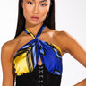 Front View Vienna Corset Halterneck Top