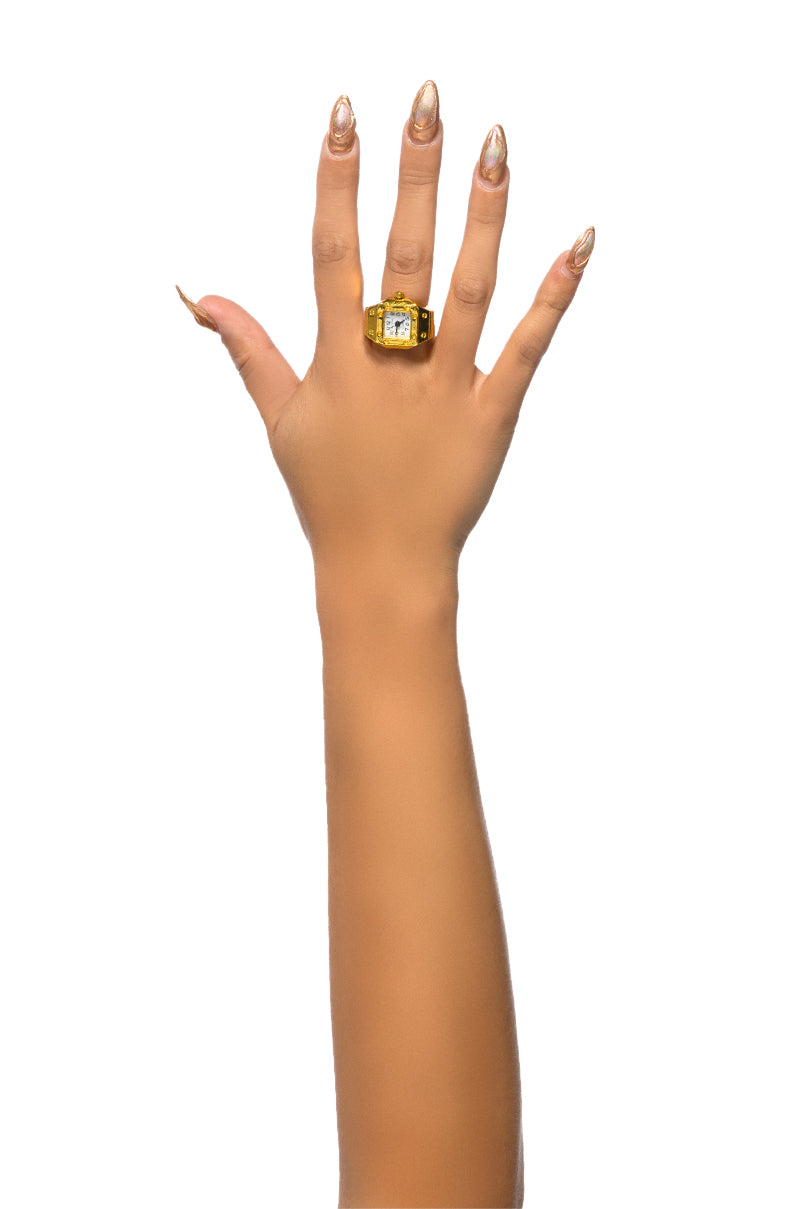 Front View Vintage Vibes Watch Ring view 1