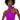 Front View Violet Cut Out Halter Top