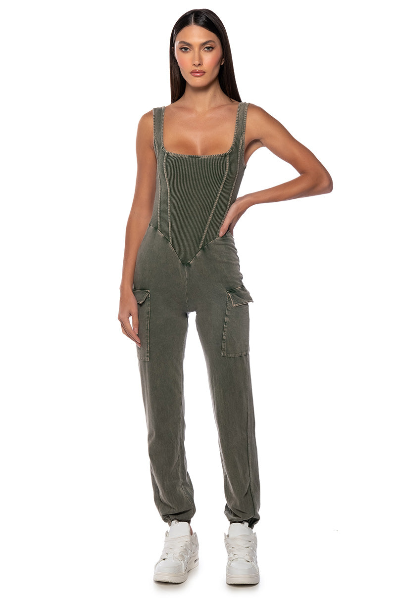 VIVIE CASUAL CARGO JUMPSUIT view 0