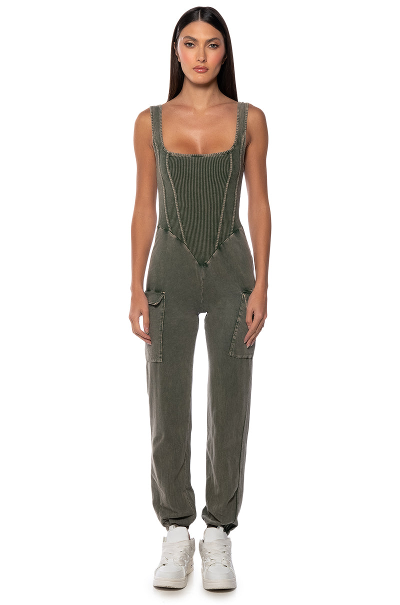 Extra View Vivie Casual Cargo Jumpsuit