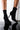 Front View Wait For Me Stiletto Bootie in Black