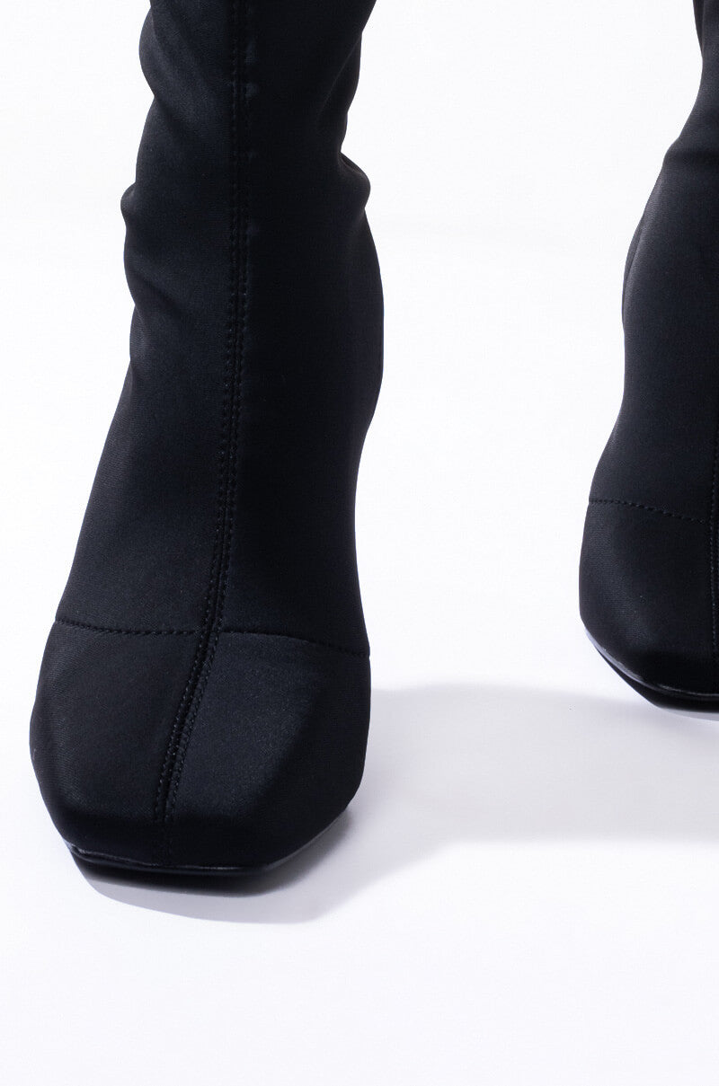 Full View Wait For Me Stiletto Bootie in Black 4