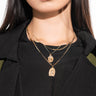 Front View Walk Away Multi Chain Necklace