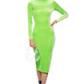 Front View Walk My Way Velvet Midi Dress