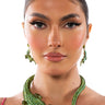 Front View Walk On The Wild Side Necklace And Earring Set