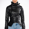 Front View Walk This Way Pu Moto Jacket