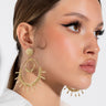 Front View Walking On Sunshine Dangle Earrings