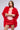 Front View Wanna Be Loved By You Tulle Wrap Shrug In Red