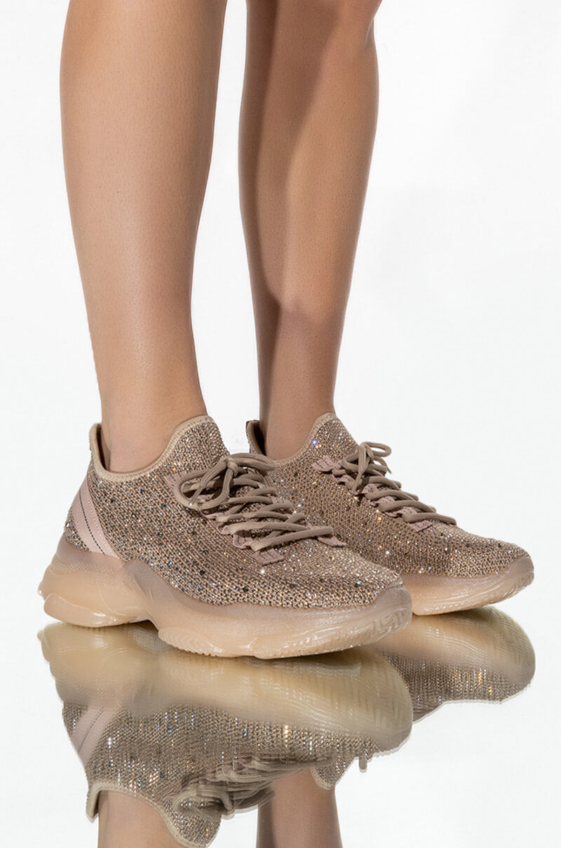 Front View Wanna See It All Flat Sneaker