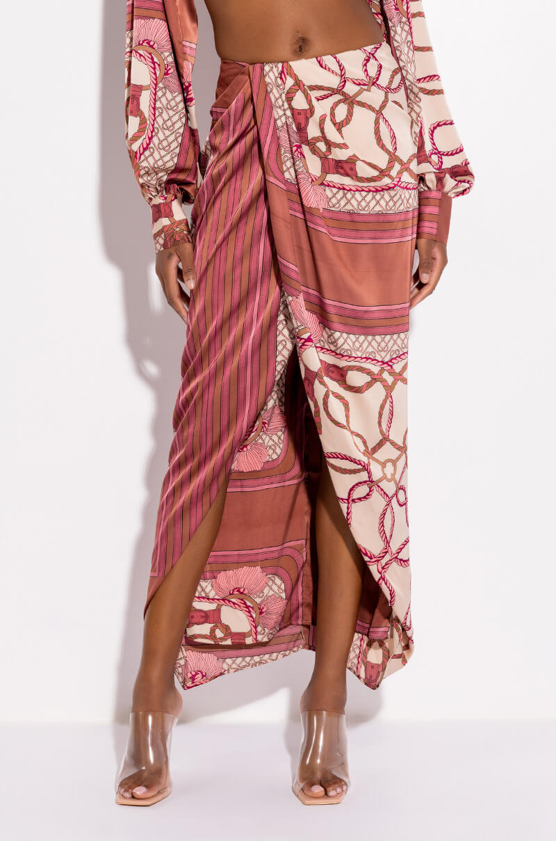 Front View Want It I Got It Maxi Skirt