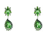 Side View Want The Green Embellished Dangle Earrings