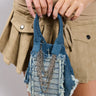 Front View Washed Dreams Denim Purse