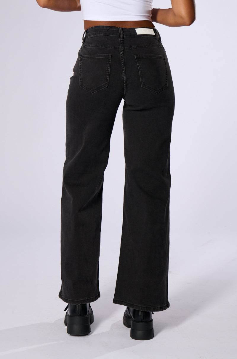 Back View Washed Up Denim Pant