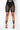 Front View Watch The Walk Away Mesh Biker Shorts in Black