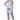 Front View Watercolor Mesh Midi Dress