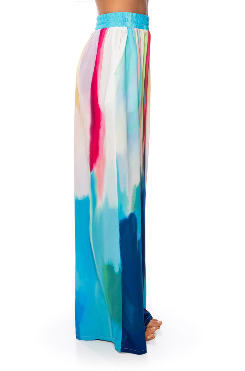 Extra View Watercolor Palazzo Pant view 6