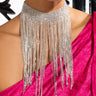 Front View Waterfall Statement Choker