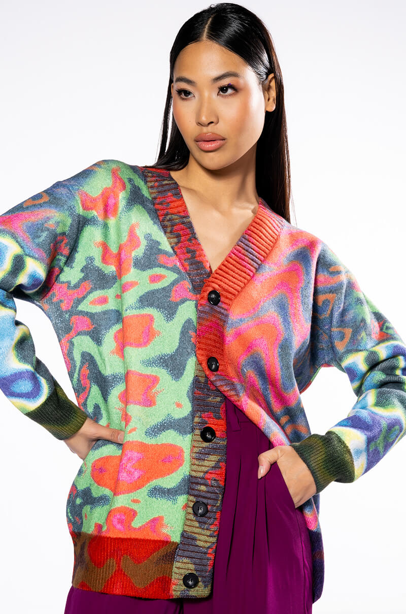 美品 ARTS&SCIENCE / Ethnic cardigan size2 美品 ARTS&SCIENCE / Ethnic cardigan size2 Aztec Black and White Kimono