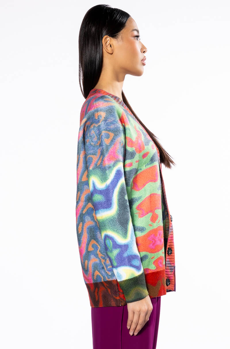 Extra View Wavy Baby Colorful Sweater Cardigan view 8