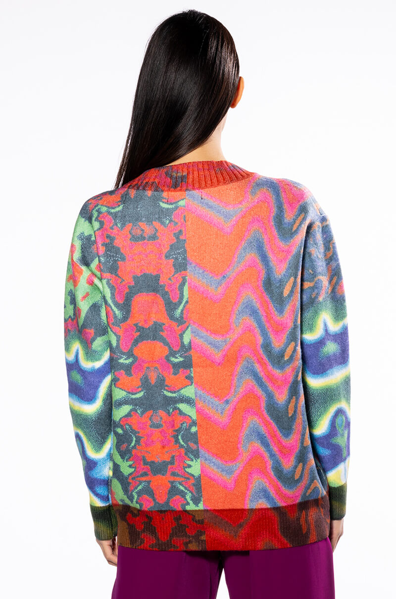 Extra View Wavy Baby Colorful Sweater Cardigan view 9