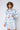 Front View Wavy Lil Bih Corset Dress in Blue Multi