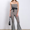 Front View Ways To Go Stripe Knit Jumpsuit