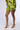 Side View We Meet Again Satin Flounce Shorts In Green Multi