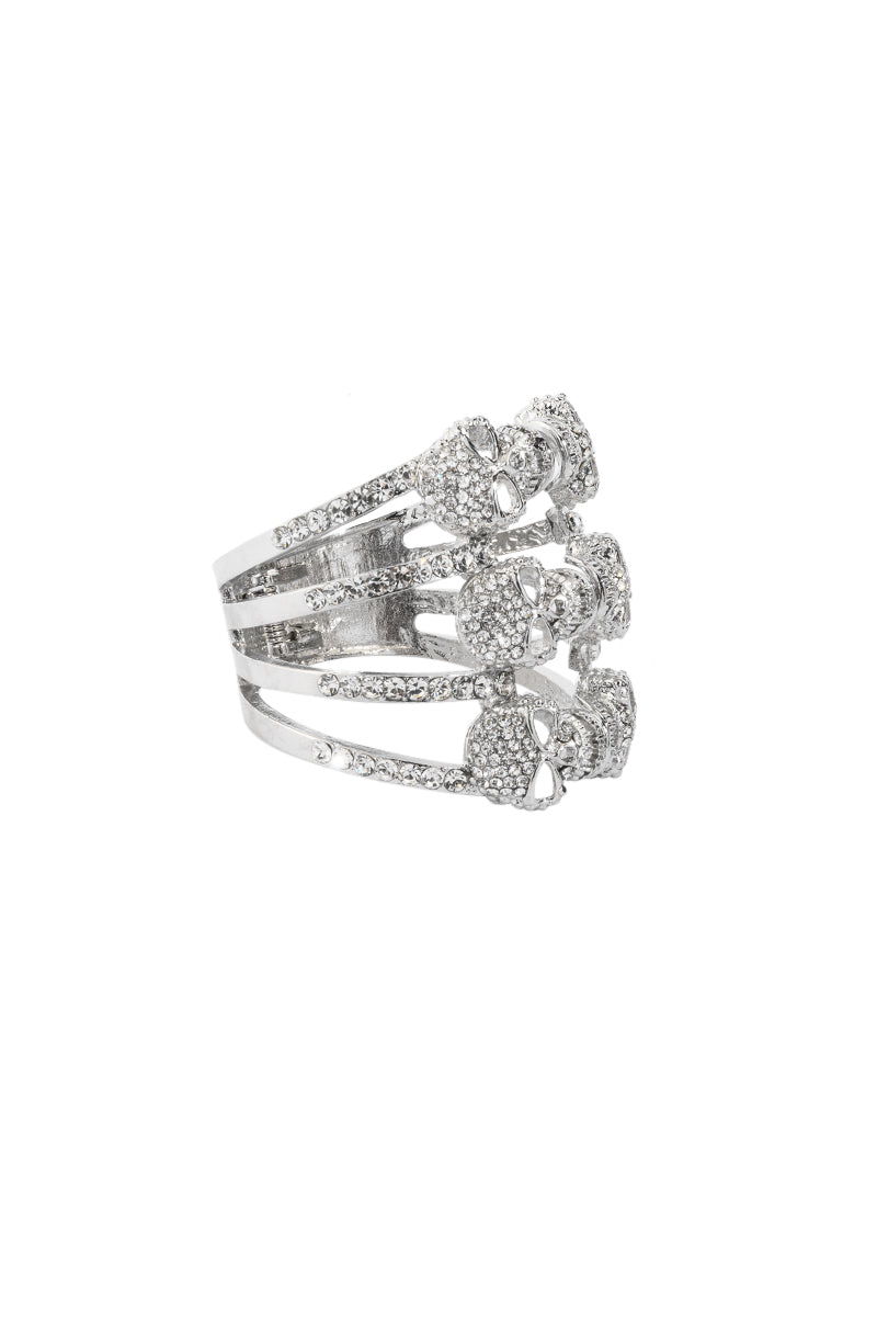 Back View We Never Part Skull Bracelet 2