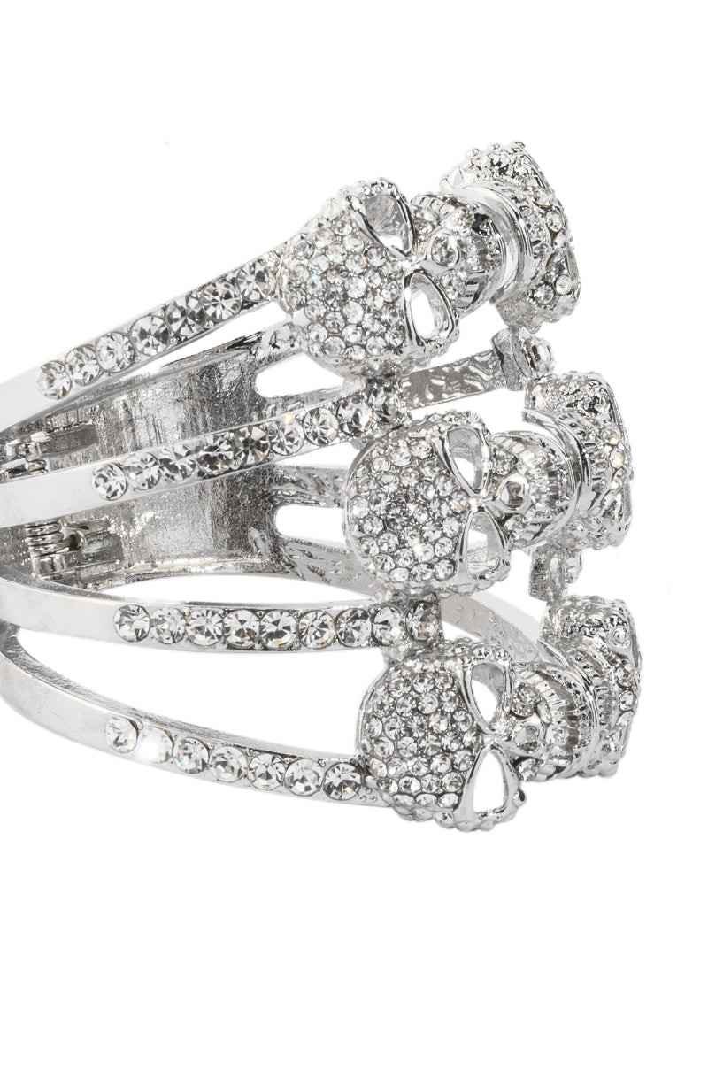 Detail View We Never Part Skull Bracelet 3