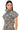 Front View We Ride Camo Button Down And Mini Skirt Set In Grey